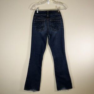 Silver Jeans Suki Mid Rise Stretch Jeans Women Size 26 Dark Wash Casual